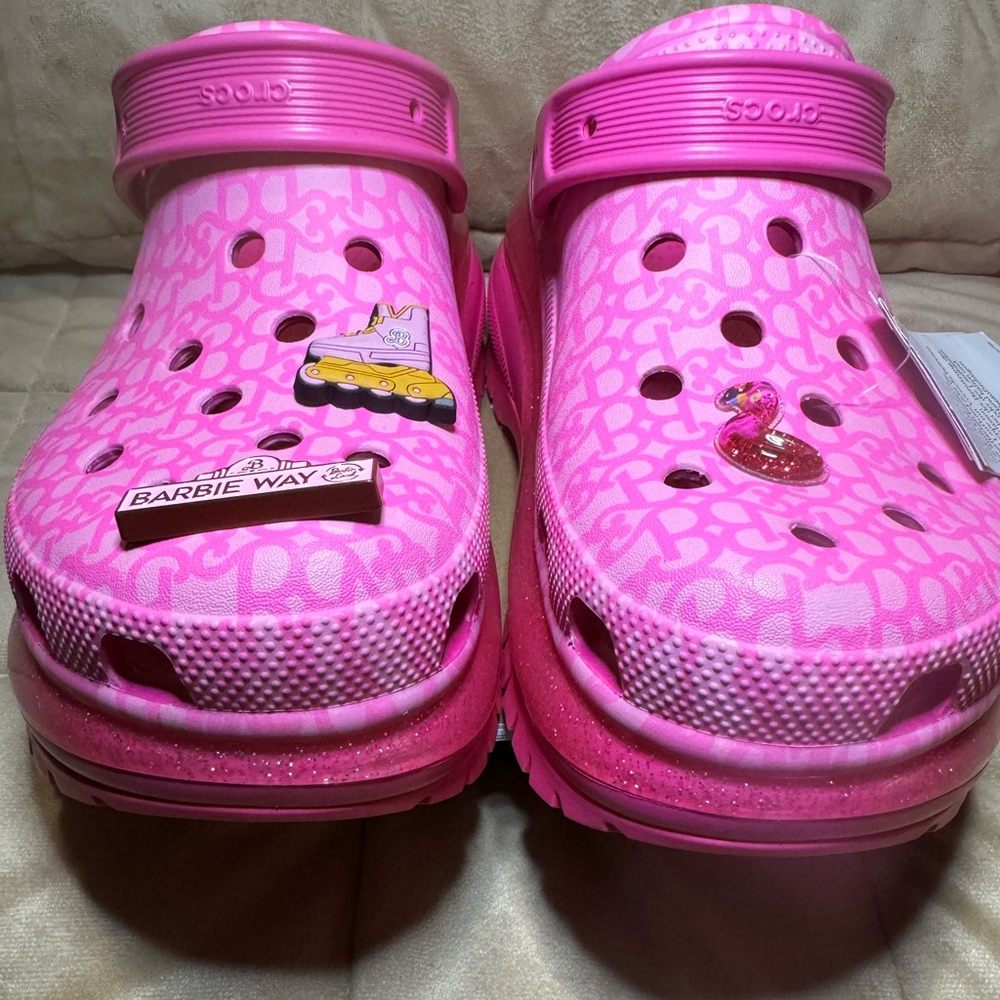 New - Barbie Crocs - Size 13 (mens) - Picture 3 of 11